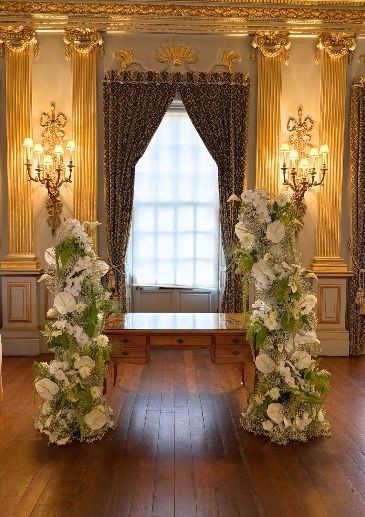 Knowsley hall ceremony flowers